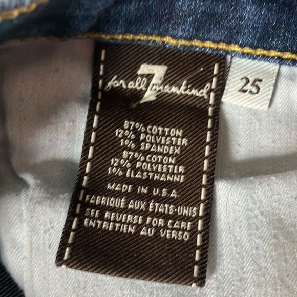 7 for All Mankind bootcut jeans size 25 (2) - Picture 11 of 12